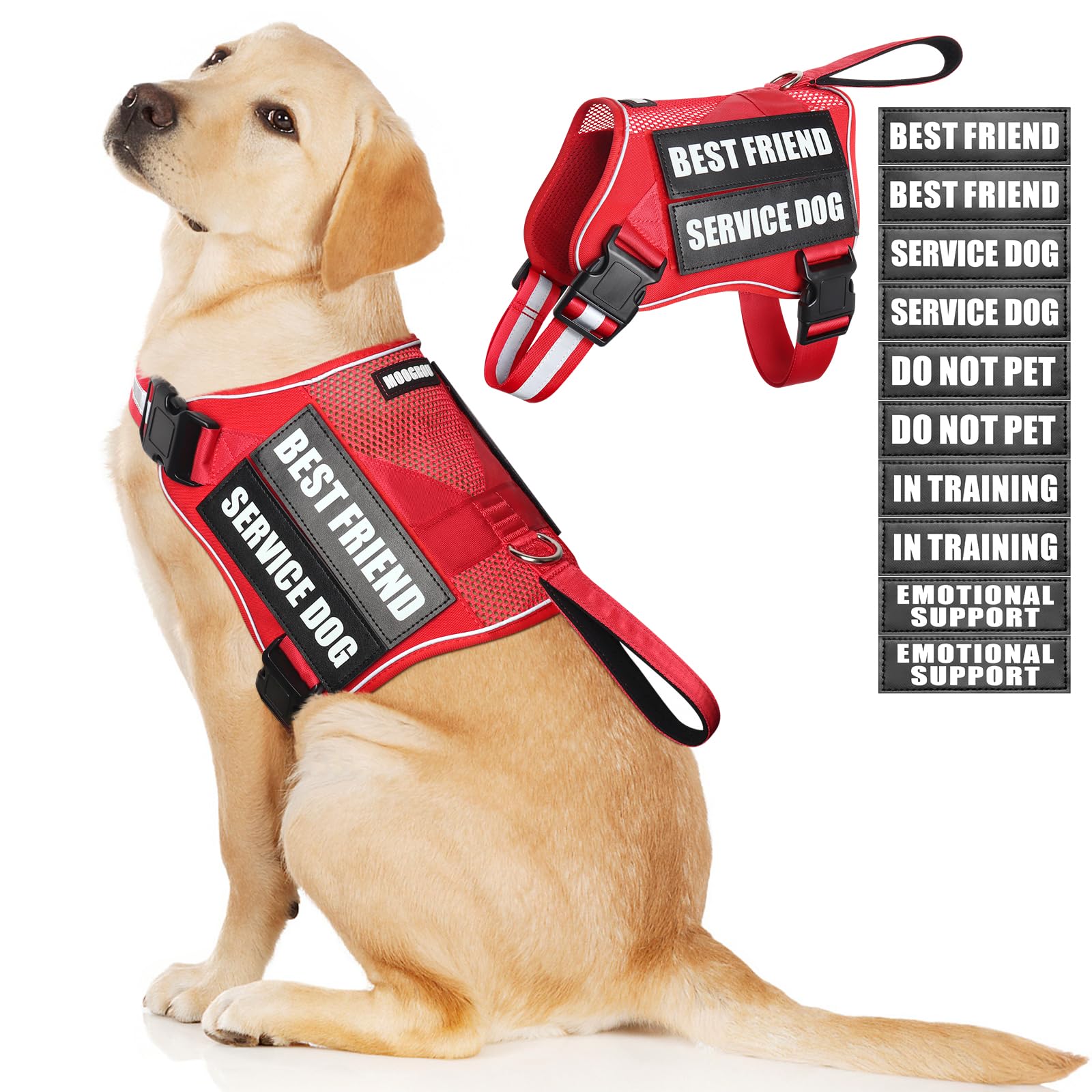 Harness for assistance dogs and emotional support dogs