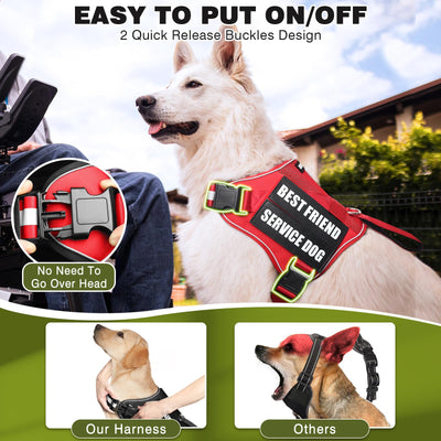 Harness for assistance dogs and emotional support dogs