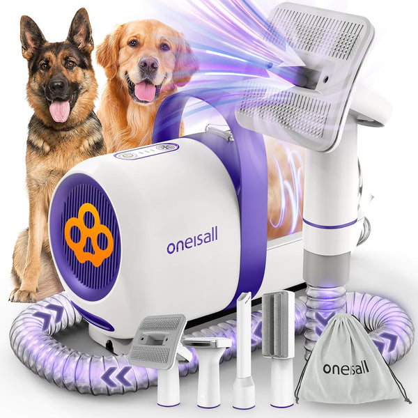 Dog Hair Vacuum Shedding Grooming Brush Kits for Pet Thick Coats
